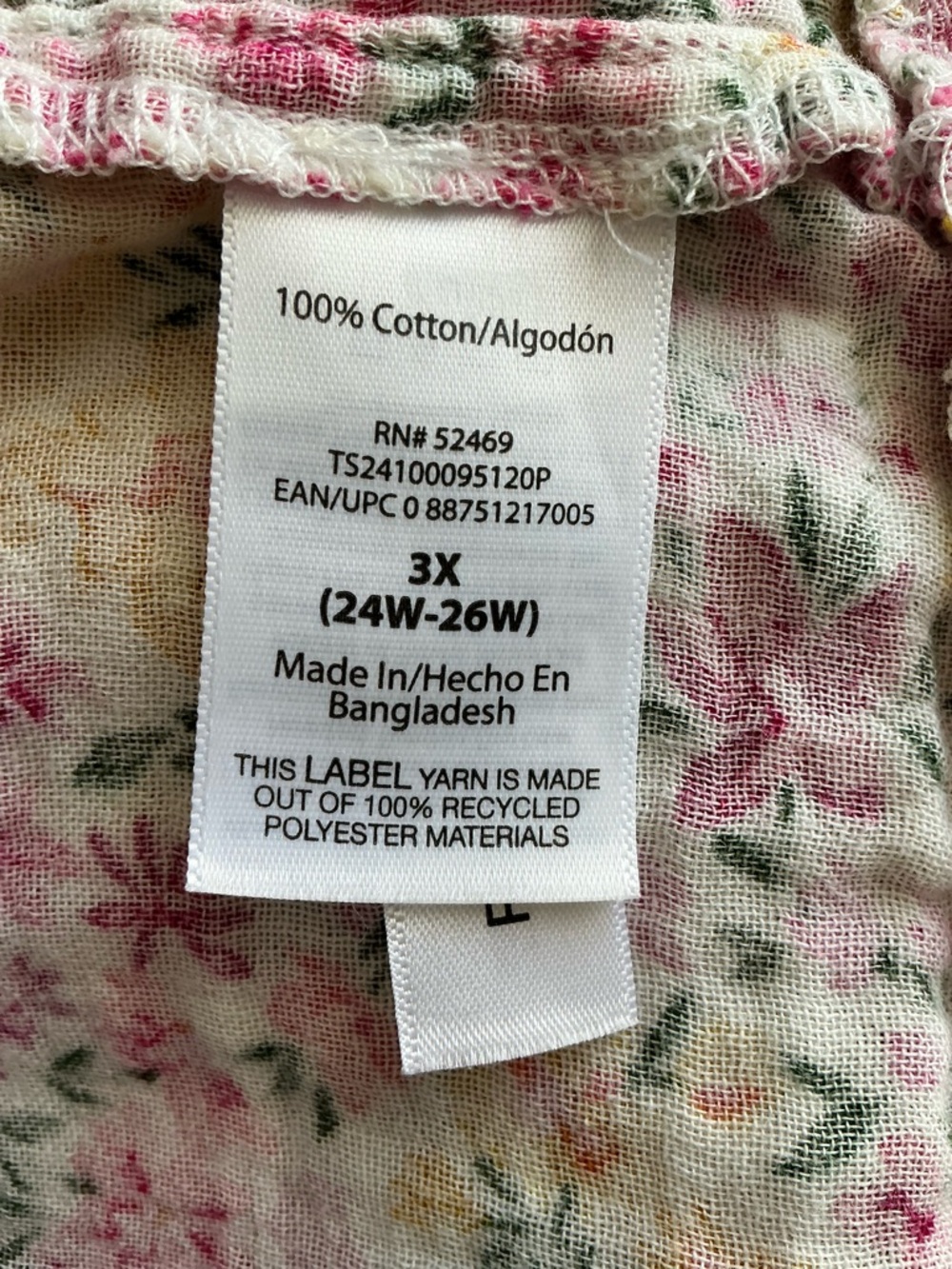 Terra & Sky Pink and Yellow Floral Tie-Neck Peplum Top - Picture 2 of 7
